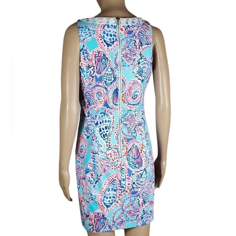 Lilly Pulitzer Blue & Pink Shell Dress - Picture 2 of 8
